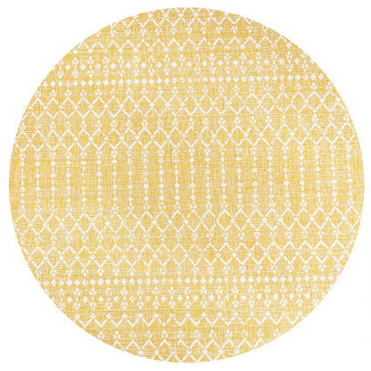 Tapis d'intérieur/extérieur à tissage géométrique marocain JONATHAN Y Trebol