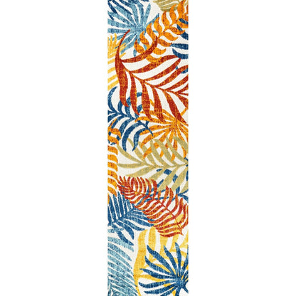Tapis d'intérieur/extérieur à feuilles de palmier JONATHAN Y Aydin