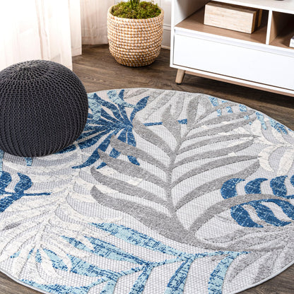 Tapis d'intérieur/extérieur à feuilles de palmier JONATHAN Y Aydin