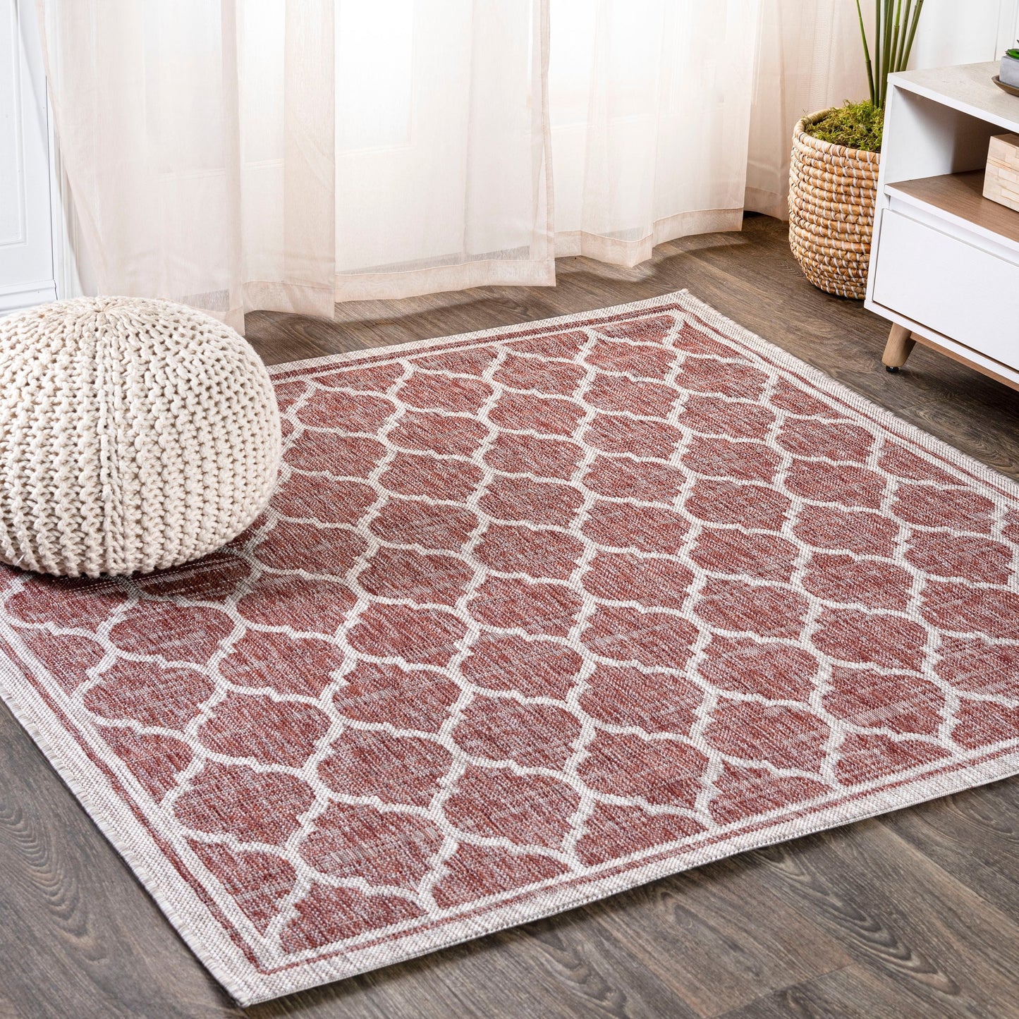 Tapis d'intérieur/extérieur texturé JONATHAN Y Zinnia