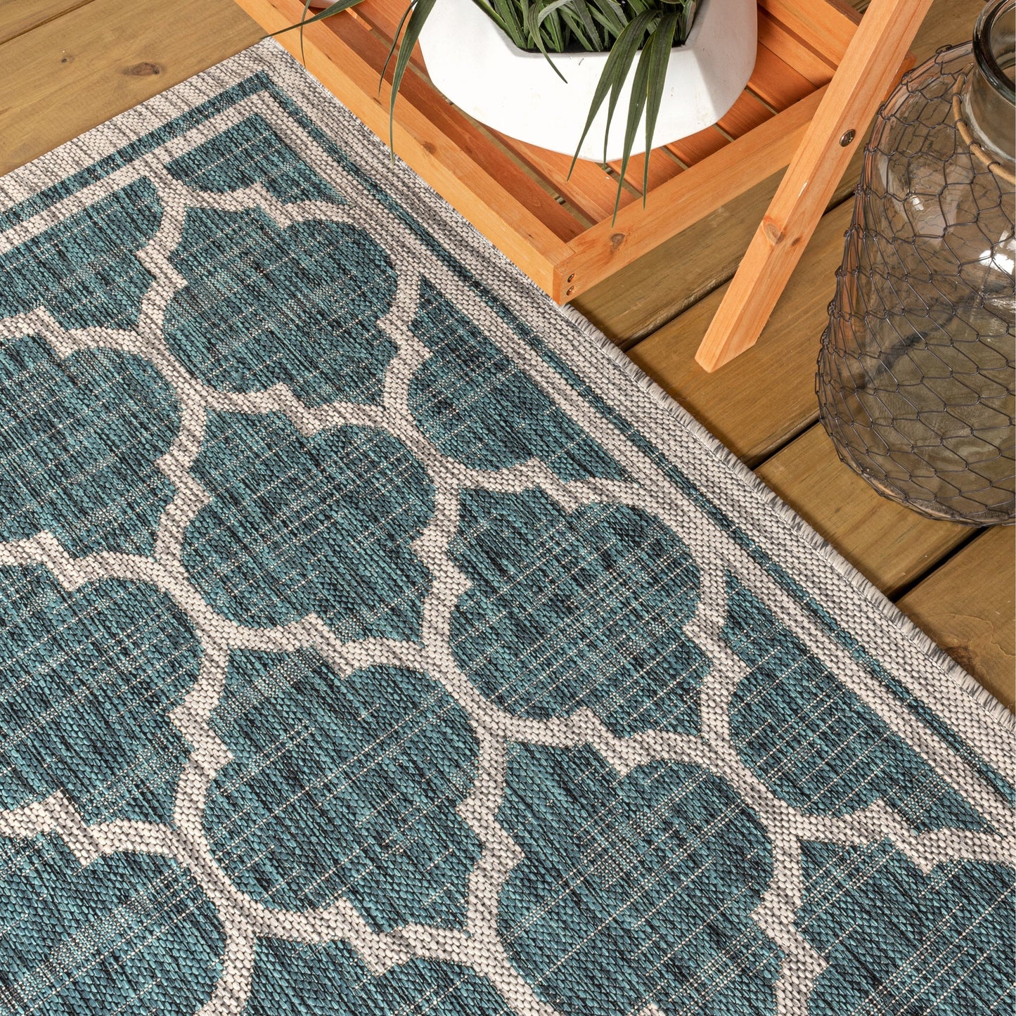 Tapis d'intérieur/extérieur texturé JONATHAN Y Zinnia