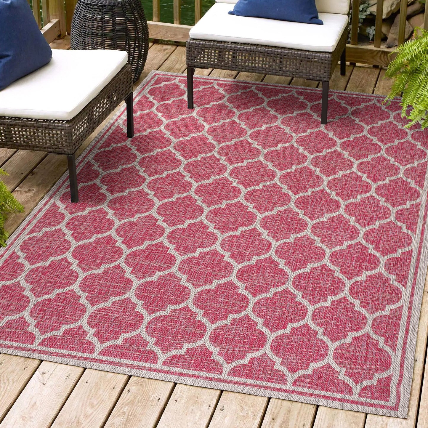 Tapis d'intérieur/extérieur texturé JONATHAN Y Zinnia