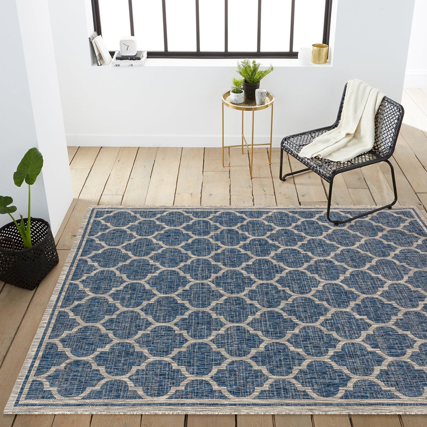 Tapis d'intérieur/extérieur texturé JONATHAN Y Zinnia
