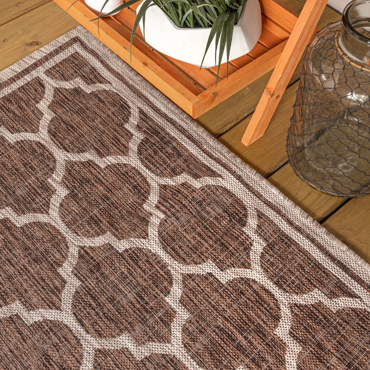 Tapis d'intérieur/extérieur texturé JONATHAN Y Zinnia