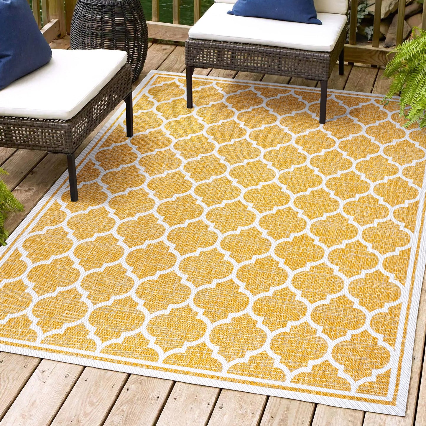 Tapis d'intérieur/extérieur texturé JONATHAN Y Zinnia