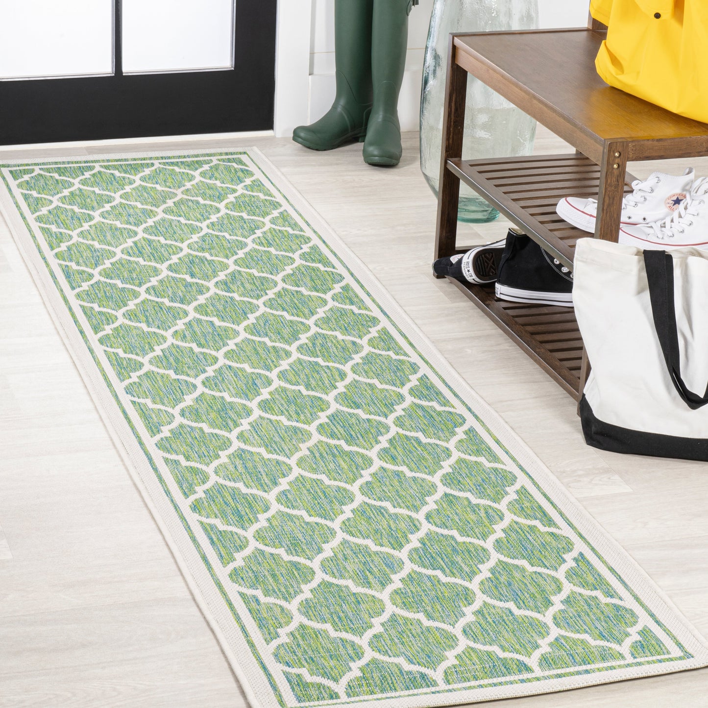 Tapis d'intérieur/extérieur texturé JONATHAN Y Zinnia