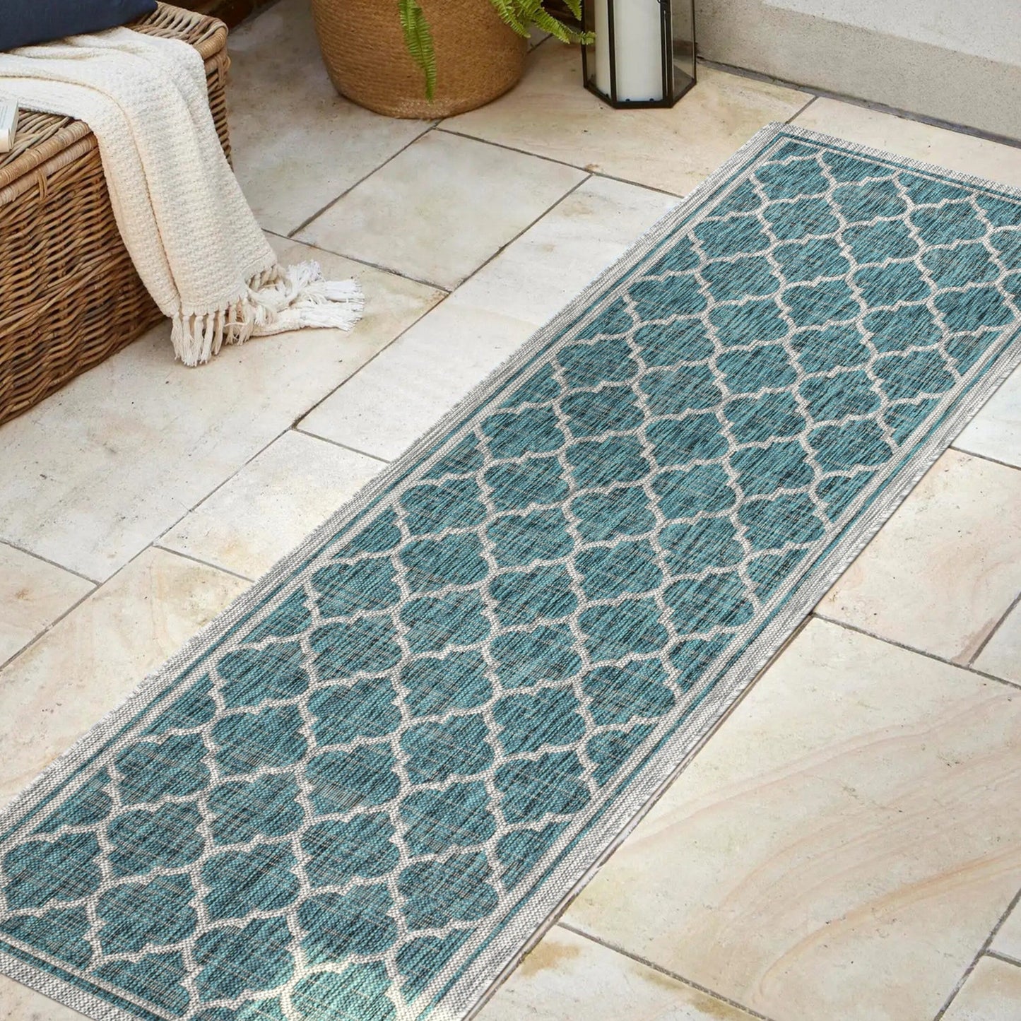 Tapis d'intérieur/extérieur texturé JONATHAN Y Zinnia