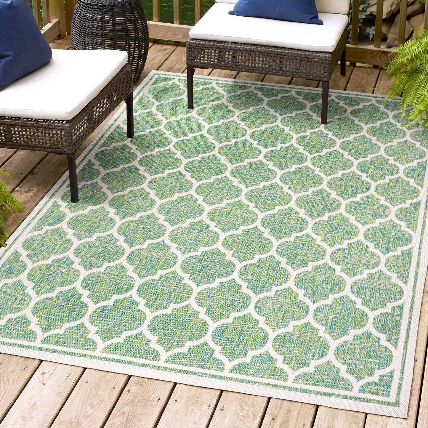 Tapis d'intérieur/extérieur texturé JONATHAN Y Zinnia
