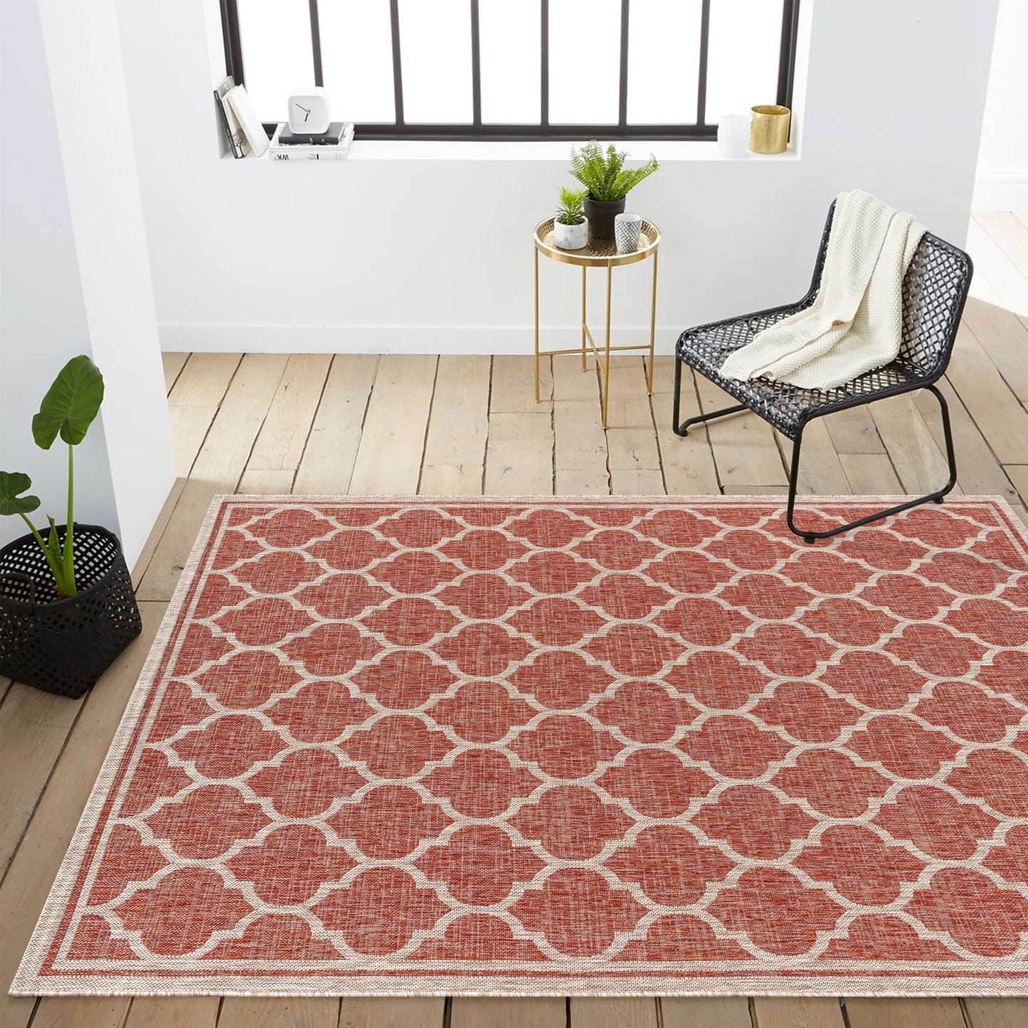 Tapis d'intérieur/extérieur texturé JONATHAN Y Zinnia