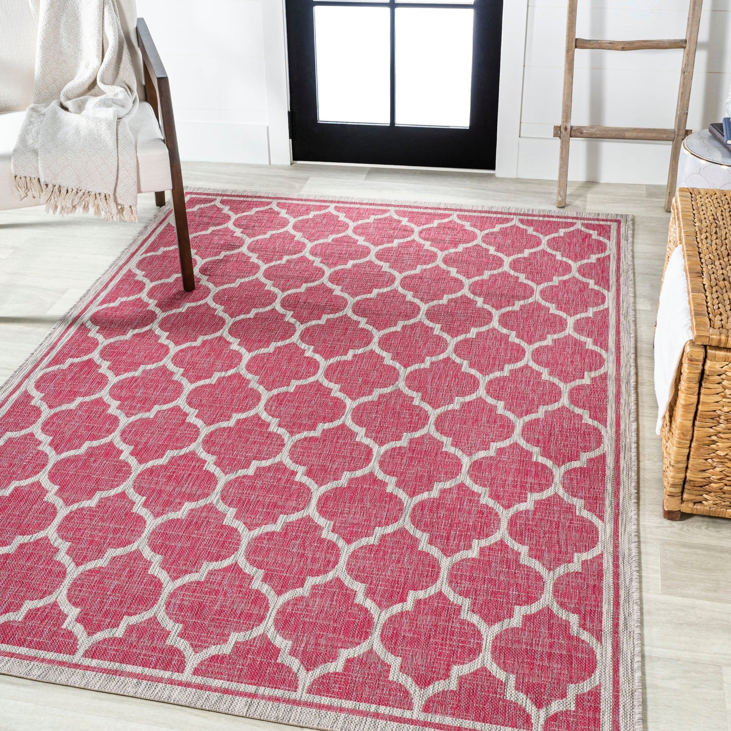 Tapis d'intérieur/extérieur texturé JONATHAN Y Zinnia