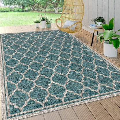 Tapis d'intérieur/extérieur texturé JONATHAN Y Zinnia