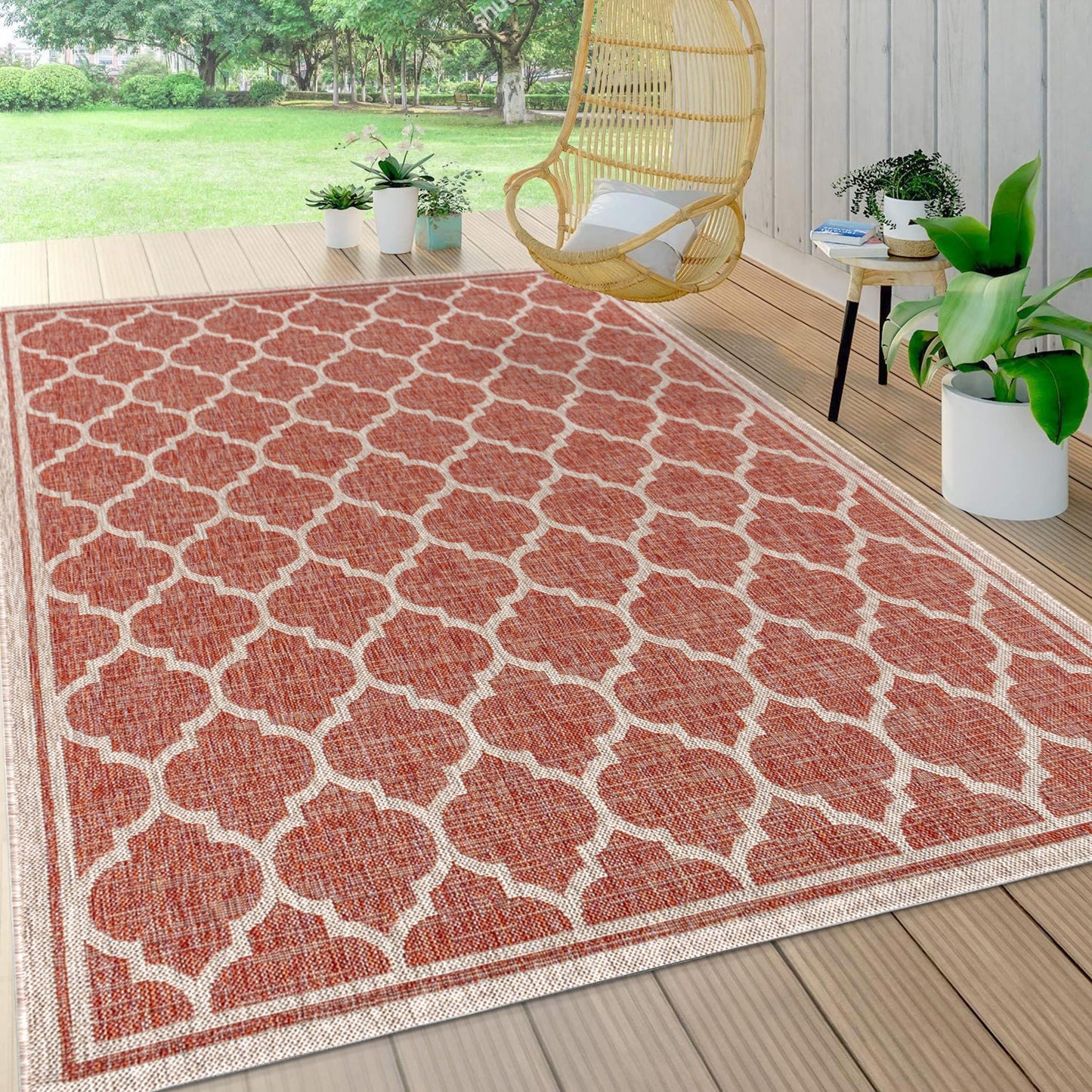 Tapis d'intérieur/extérieur texturé JONATHAN Y Zinnia