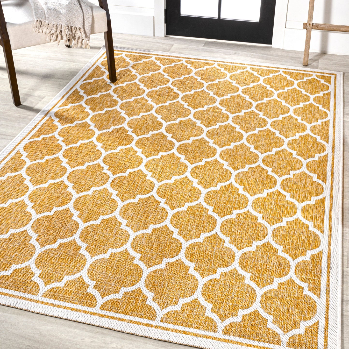 Tapis d'intérieur/extérieur texturé JONATHAN Y Zinnia