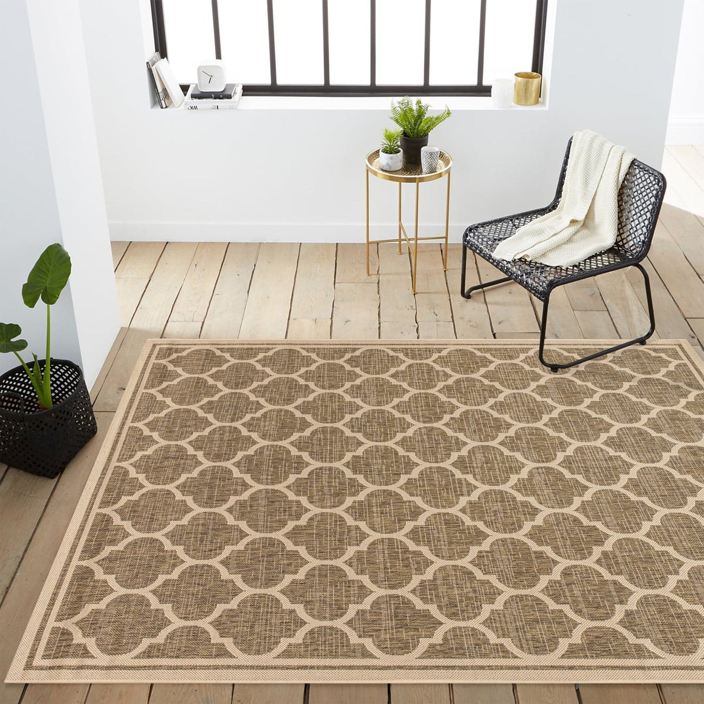 Tapis d'intérieur/extérieur texturé JONATHAN Y Zinnia