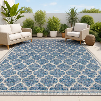 Tapis d'intérieur/extérieur texturé JONATHAN Y Zinnia
