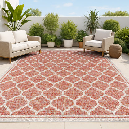 Tapis d'intérieur/extérieur texturé JONATHAN Y Zinnia