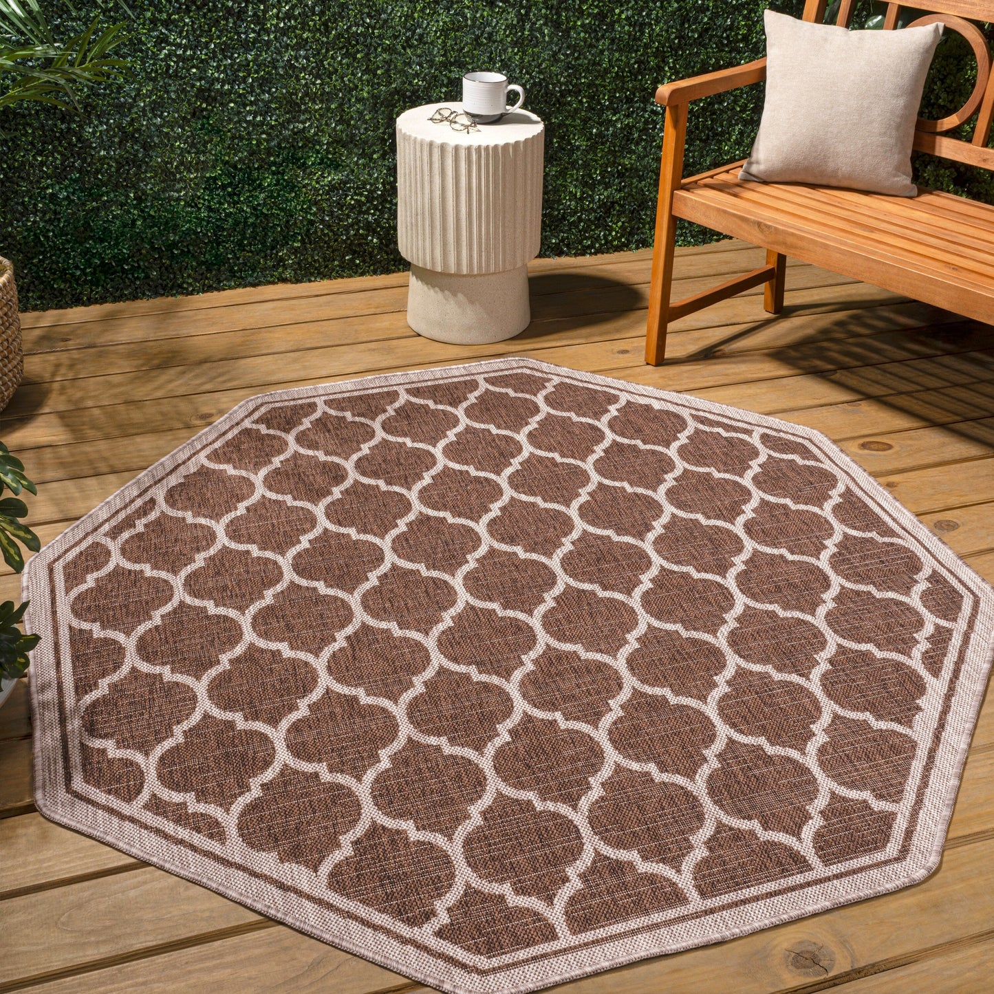 Tapis d'intérieur/extérieur texturé JONATHAN Y Zinnia