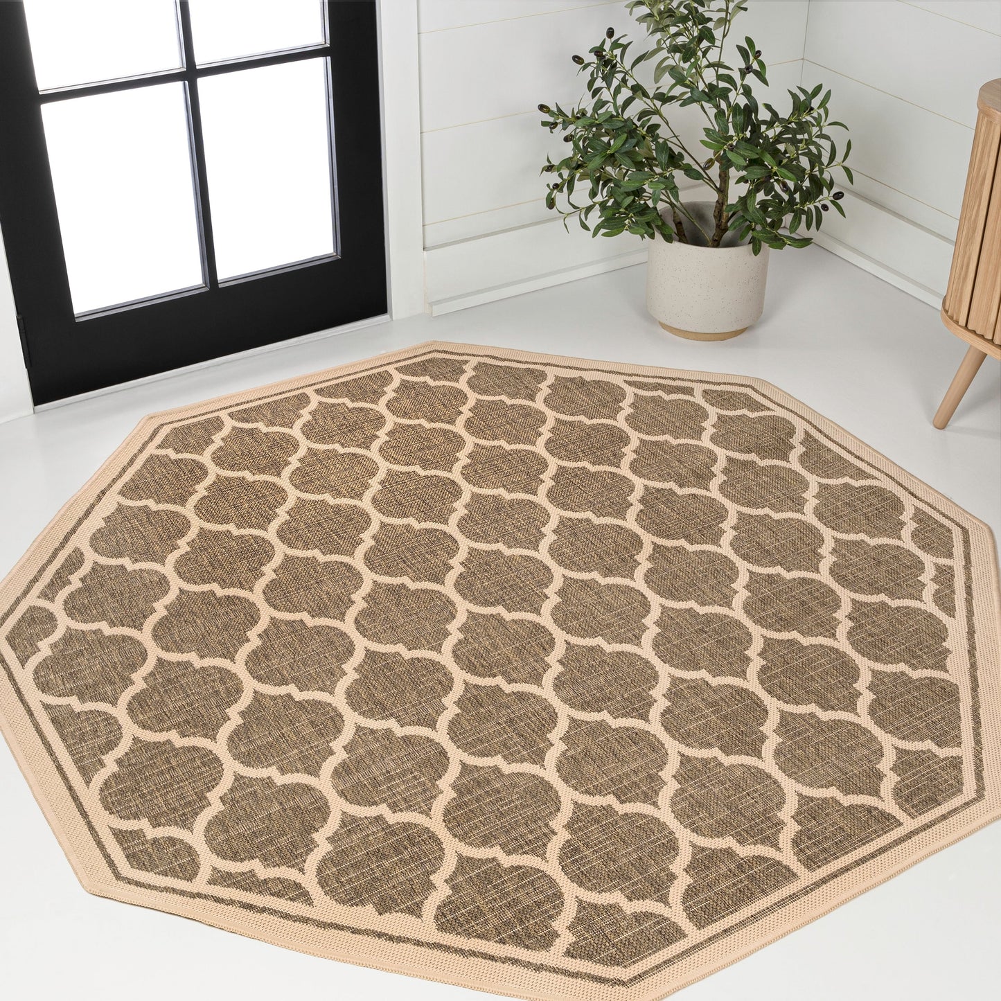 Tapis d'intérieur/extérieur texturé JONATHAN Y Zinnia
