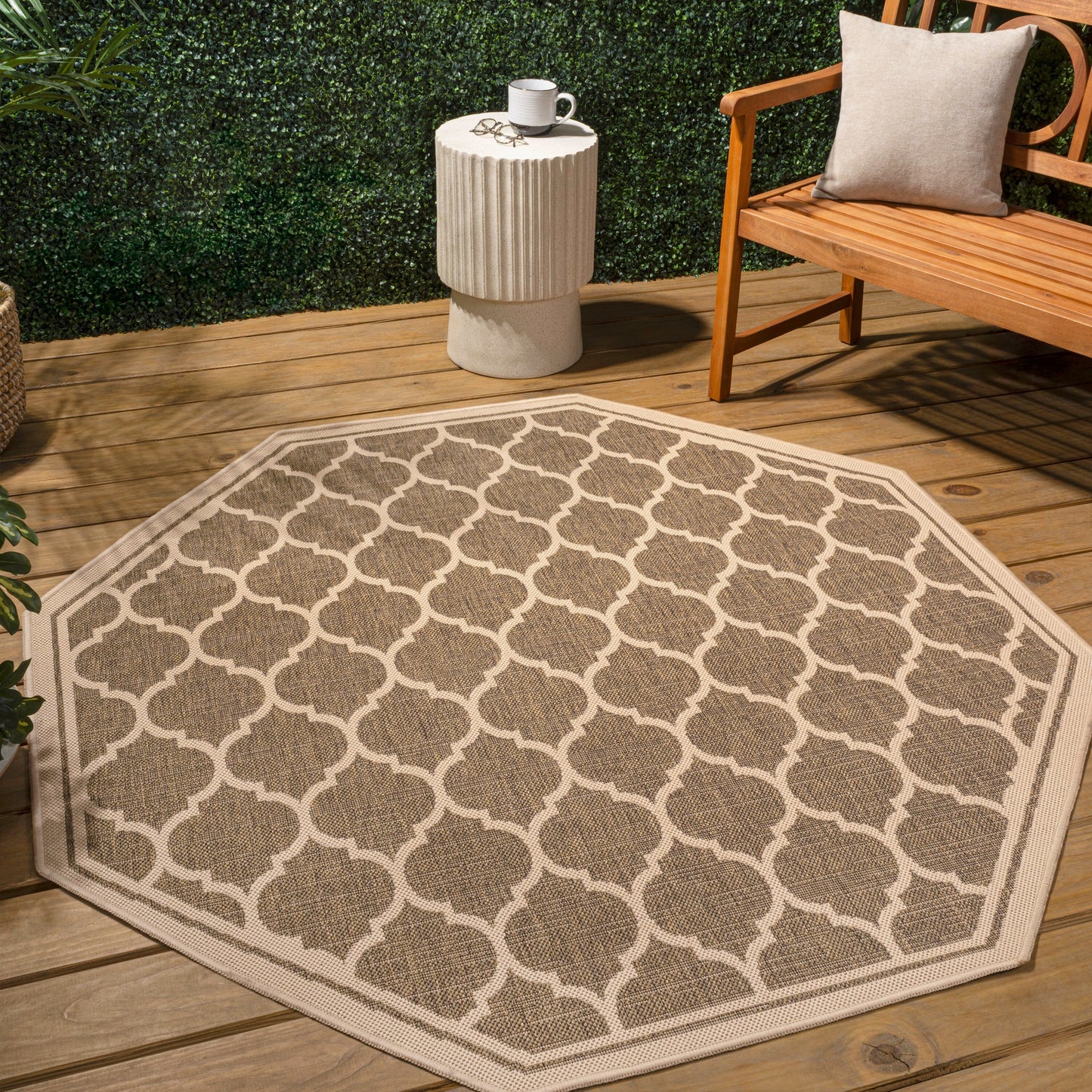 Tapis d'intérieur/extérieur texturé JONATHAN Y Zinnia