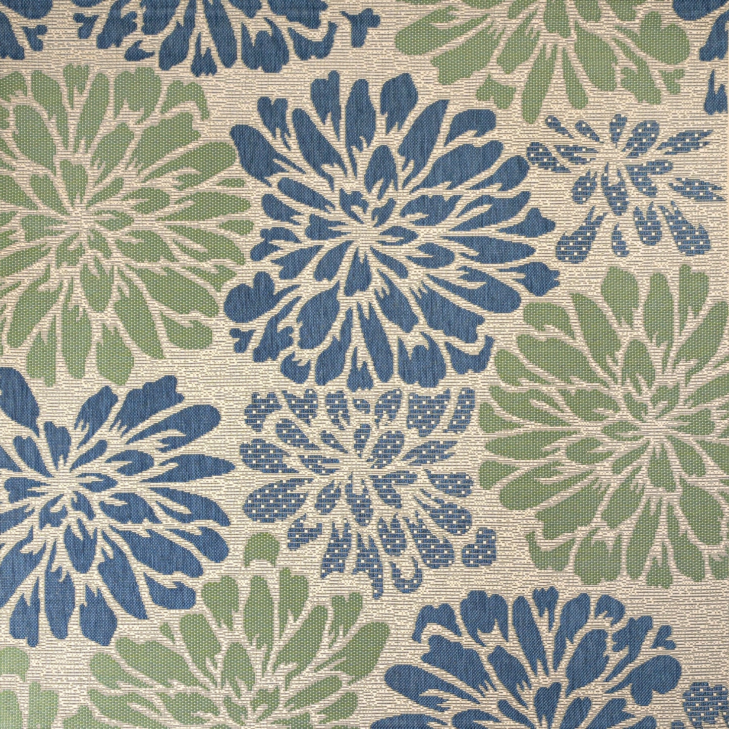 Tapis d'intérieur/extérieur à tissage texturé floral JONATHAN Y