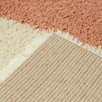 Tapis à poils longs Balta Jordan à blocs de couleurs modernes