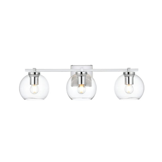 Applique de salle de bain Julian 1 lumière noire et transparente