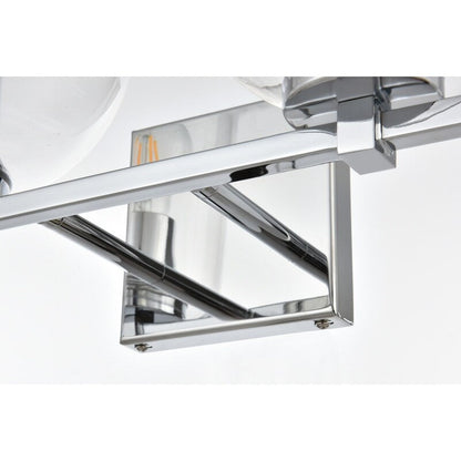 Applique de salle de bain Julian 1 lumière noire et transparente