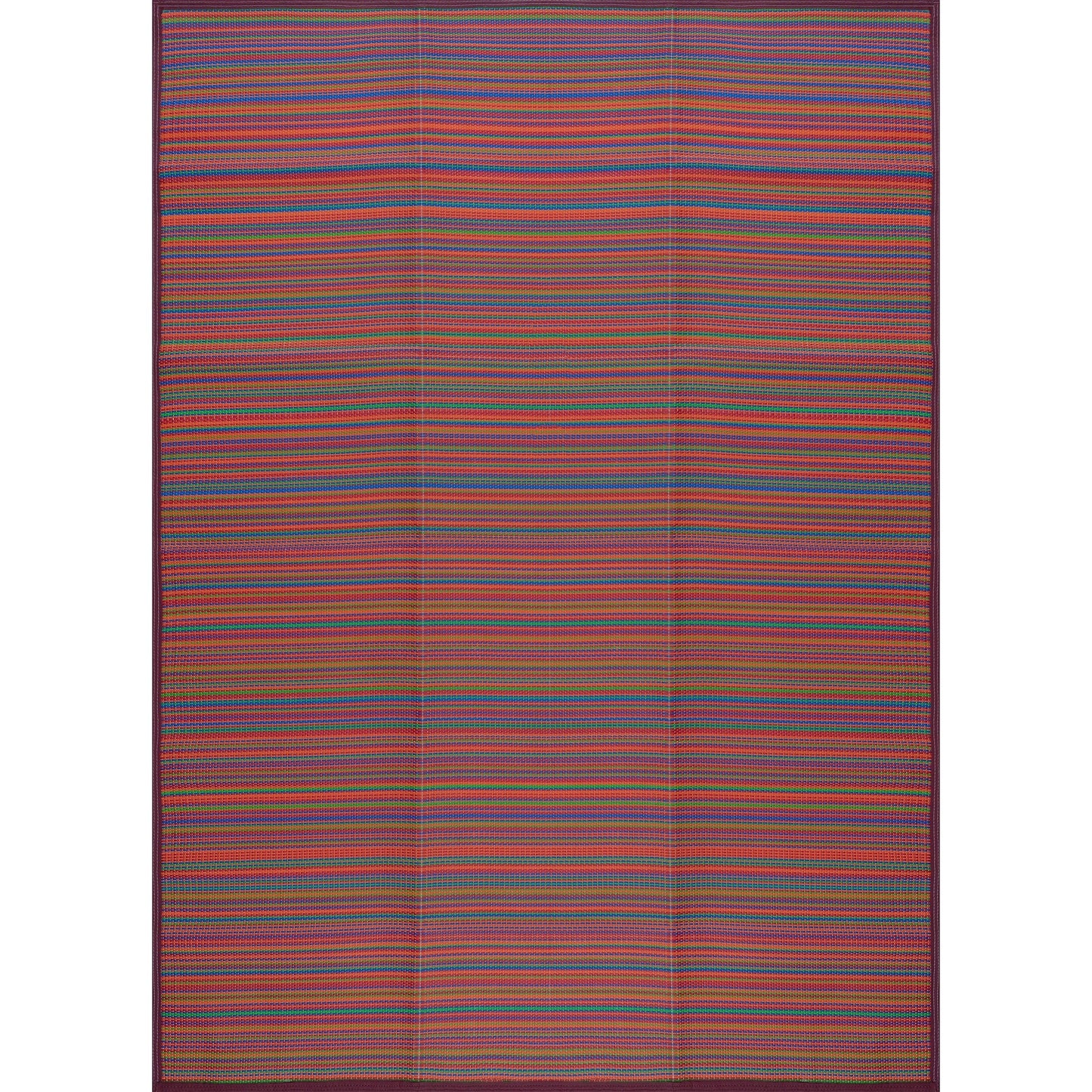 Tapis d'intérieur et d'extérieur à rayures de plage Lalune