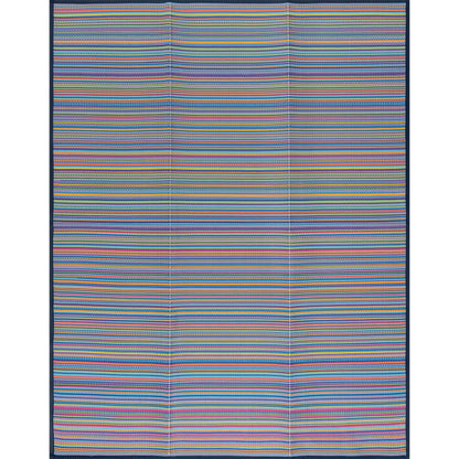 Tapis d'intérieur et d'extérieur à rayures de plage Lalune