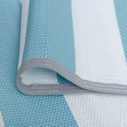 Tapis d'intérieur et d'extérieur à rayures de plage Lalune