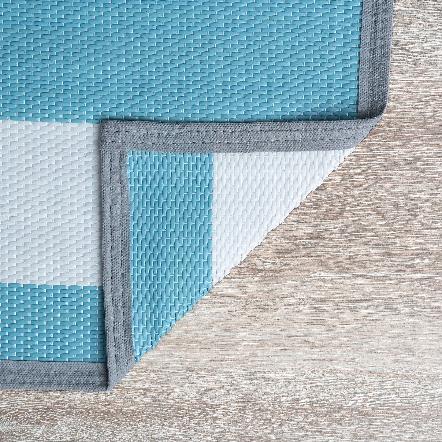 Tapis d'intérieur et d'extérieur à rayures de plage Lalune