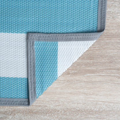 Tapis d'intérieur et d'extérieur à rayures de plage Lalune