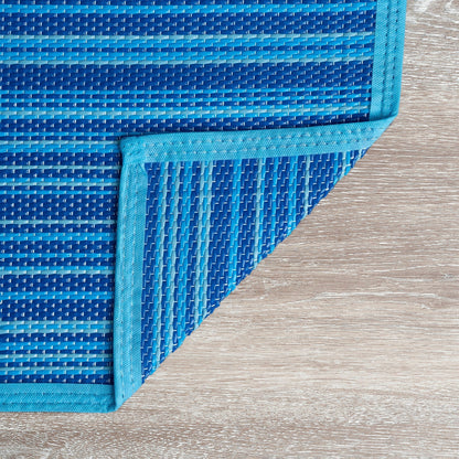 Tapis d'intérieur et d'extérieur à rayures de plage Lalune
