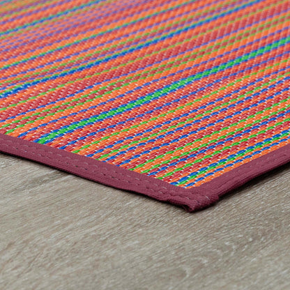 Tapis d'intérieur et d'extérieur à rayures de plage Lalune