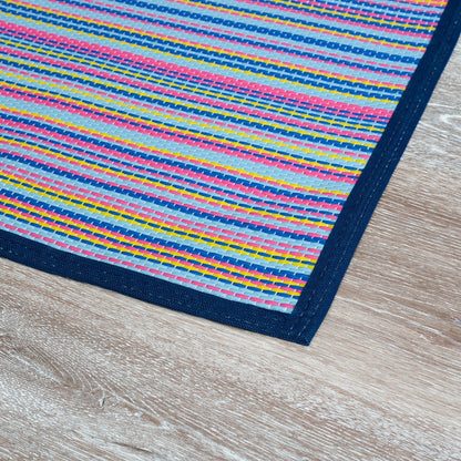 Tapis d'intérieur et d'extérieur à rayures de plage Lalune