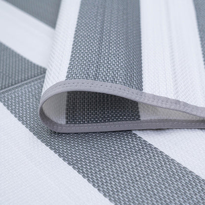 Tapis d'intérieur et d'extérieur à rayures de plage Lalune