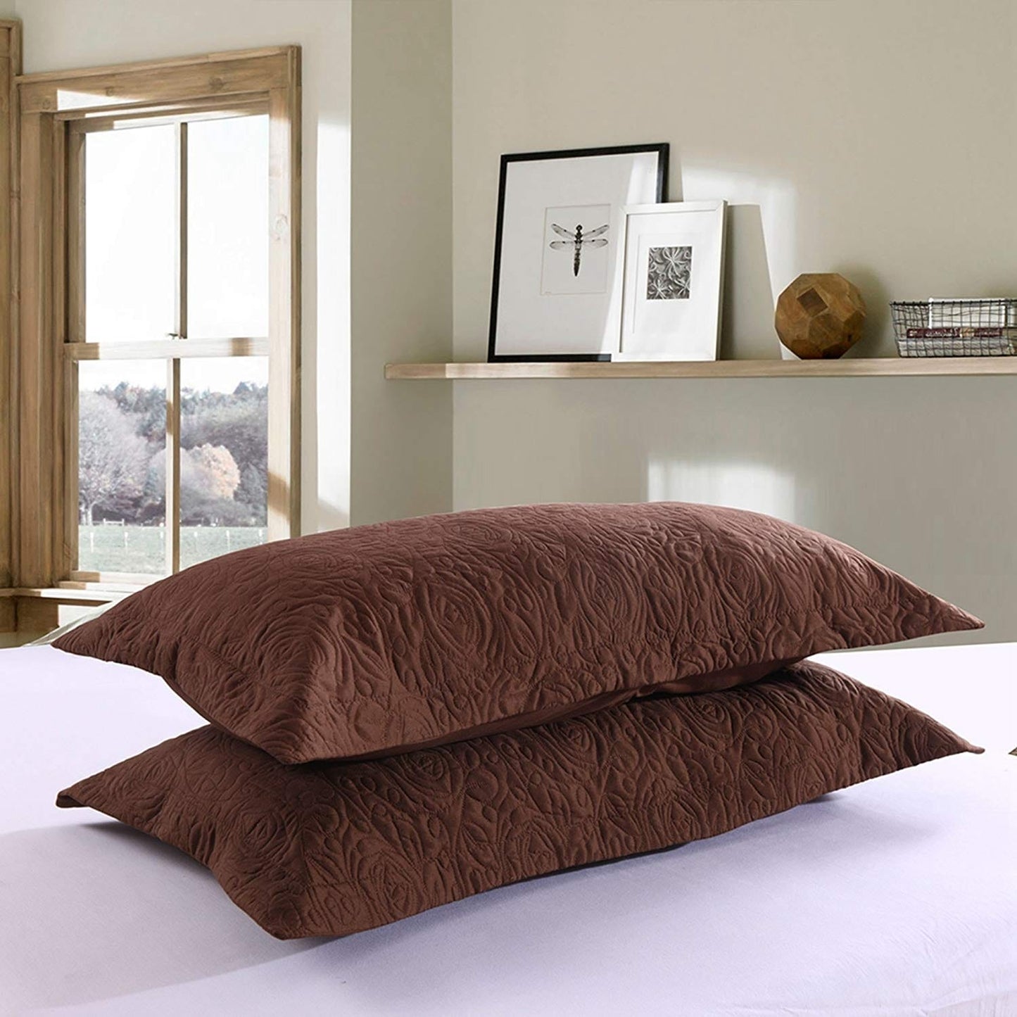 Housse de coussin brodée Porch &amp; Den Manor (lot de 2)