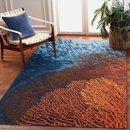 Tapis intérieur/extérieur corail Liora Manne Marina