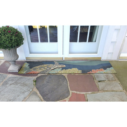 Tapis d'intérieur/extérieur Liora Manne Ravella Akumal Océan