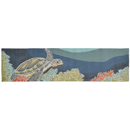 Tapis d'intérieur/extérieur Liora Manne Ravella Akumal Océan