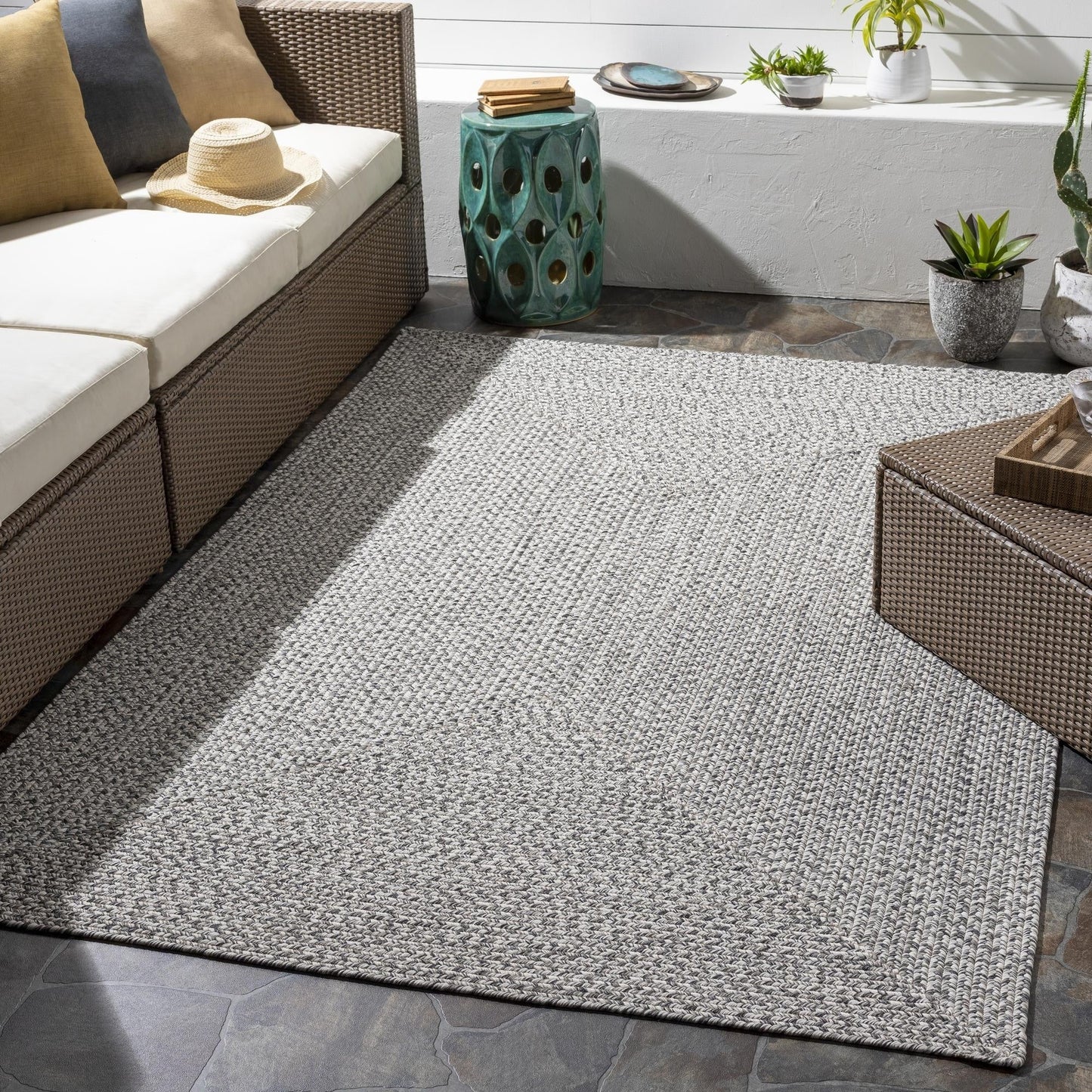 Tapis d'extérieur à rayures Livabliss Chesapeake Bay Country