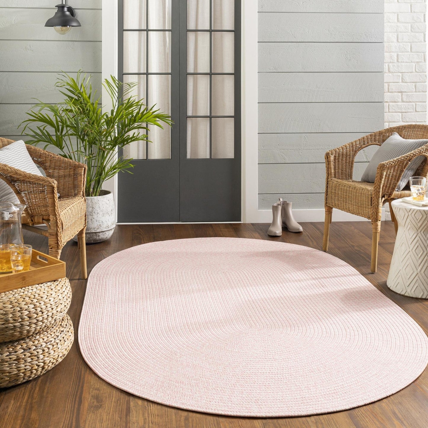Tapis d'extérieur à rayures Livabliss Chesapeake Bay Country