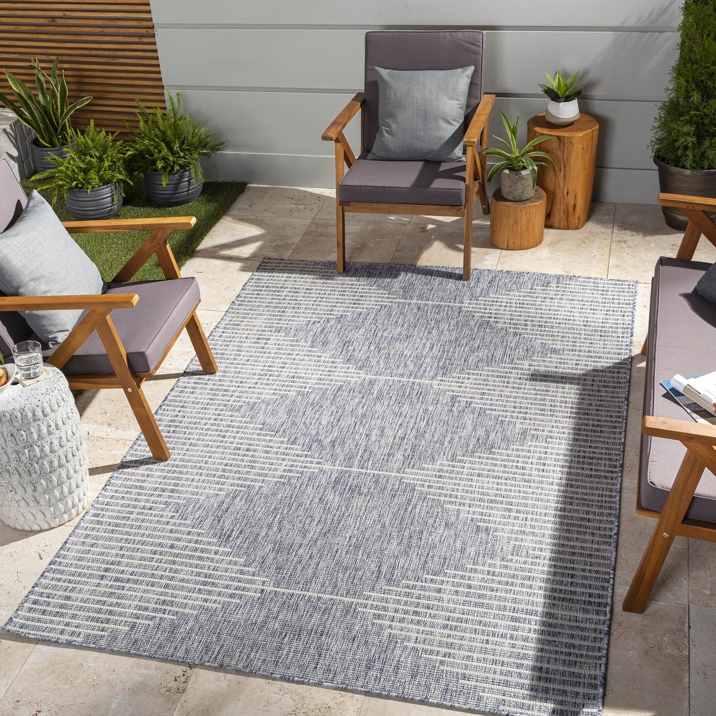 Tapis d'extérieur Livabliss Eagean Bohemian Diamond
