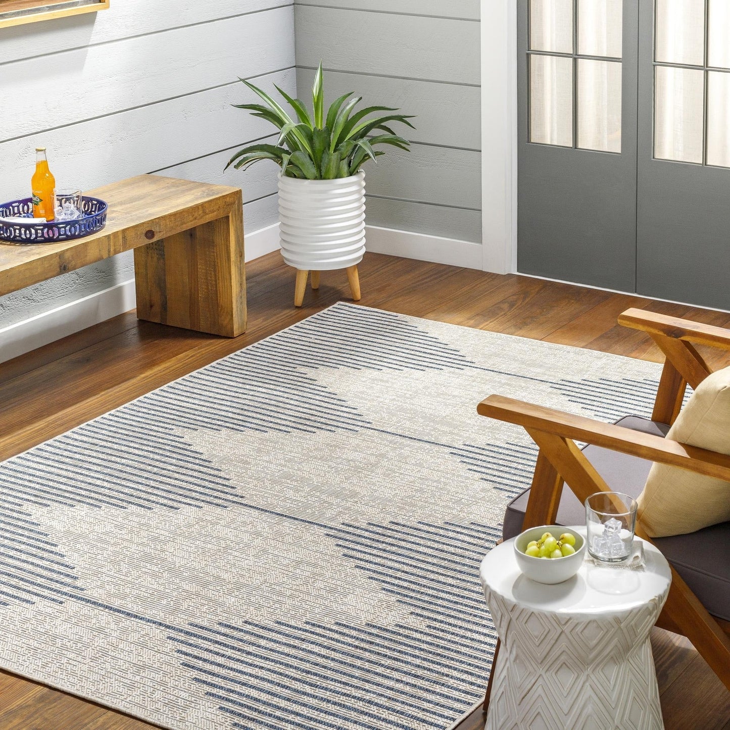 Tapis d'extérieur Livabliss Eagean Bohemian Diamond