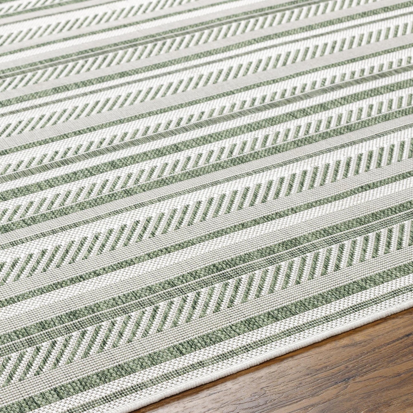 Tapis d'extérieur à rayures bohèmes Livabliss Eagean