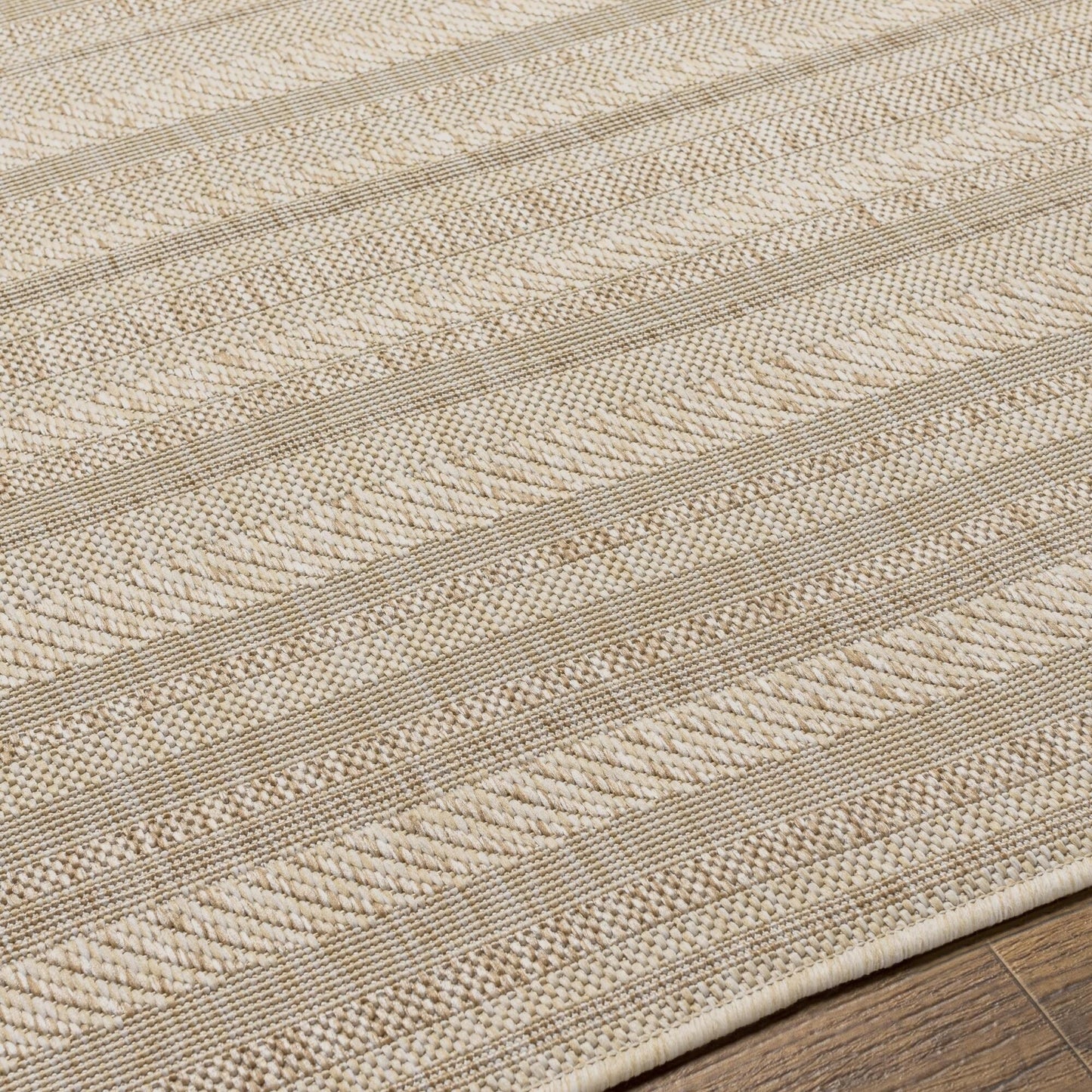 Tapis d'extérieur à rayures bohèmes Livabliss Eagean