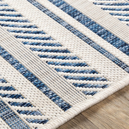 Tapis d'extérieur à rayures bohèmes Livabliss Eagean