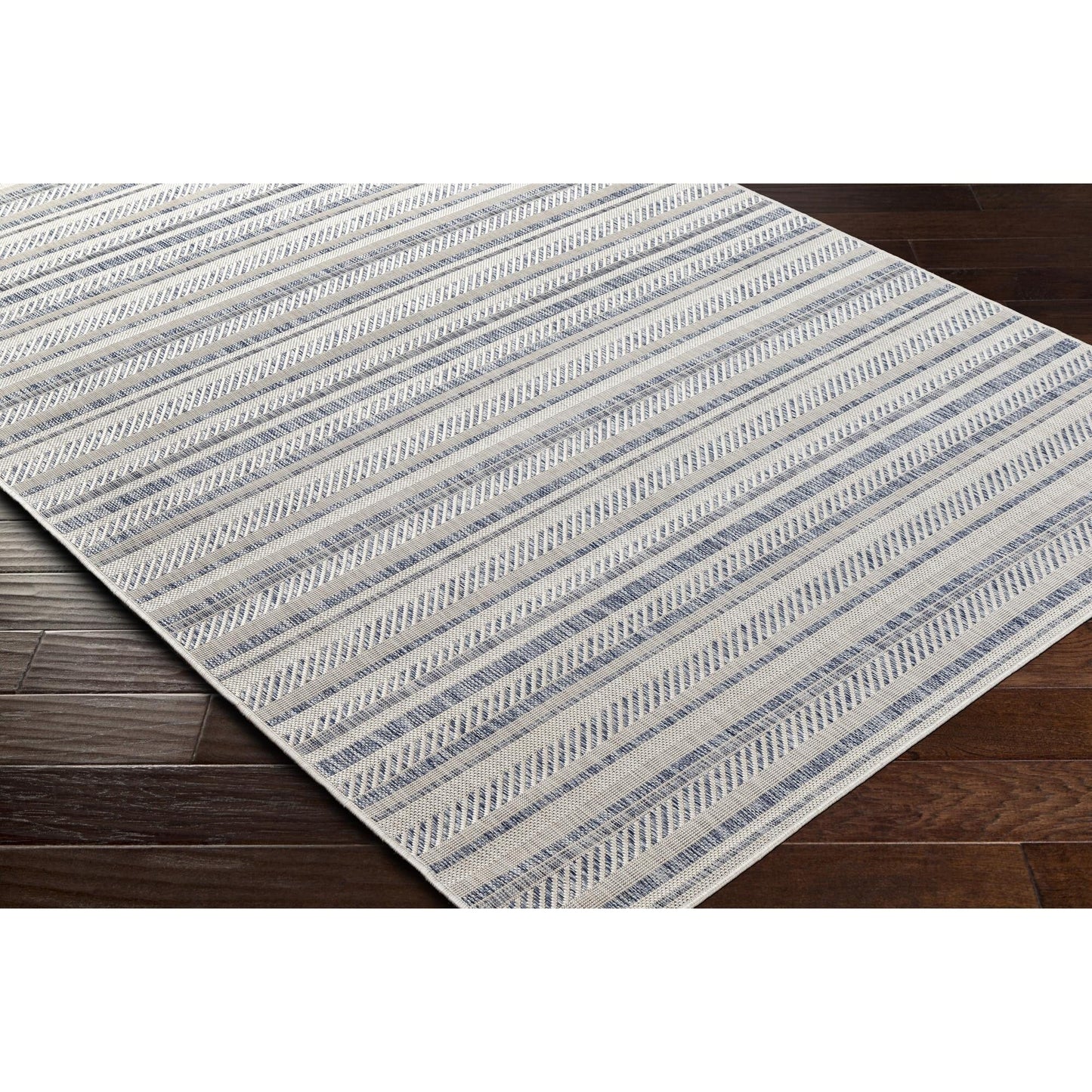 Tapis d'extérieur à rayures bohèmes Livabliss Eagean