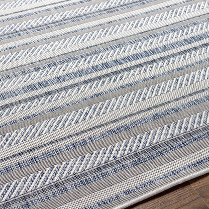 Tapis d'extérieur à rayures bohèmes Livabliss Eagean