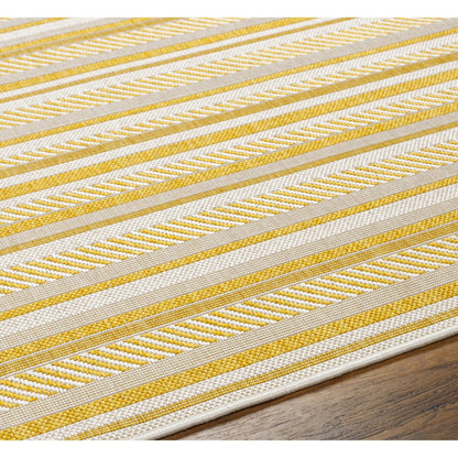 Tapis d'extérieur à rayures bohèmes Livabliss Eagean